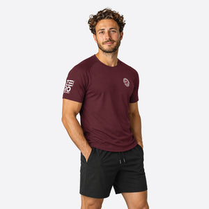 Shirt-zero-tolerance-sport-model-wijn-rood-front-side