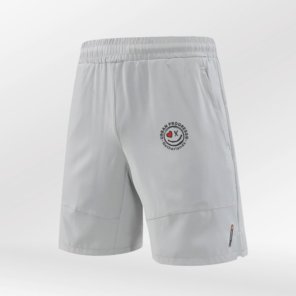 Short Explora heren licht grijs front close