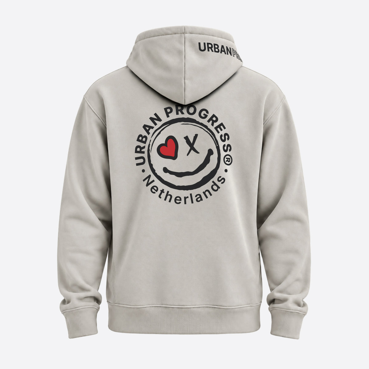 Signature Hoodie Heren beige back