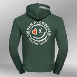 Signature Hoodie Heren bottle green back