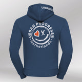 Signature Hoodie Heren indigo blauw back
