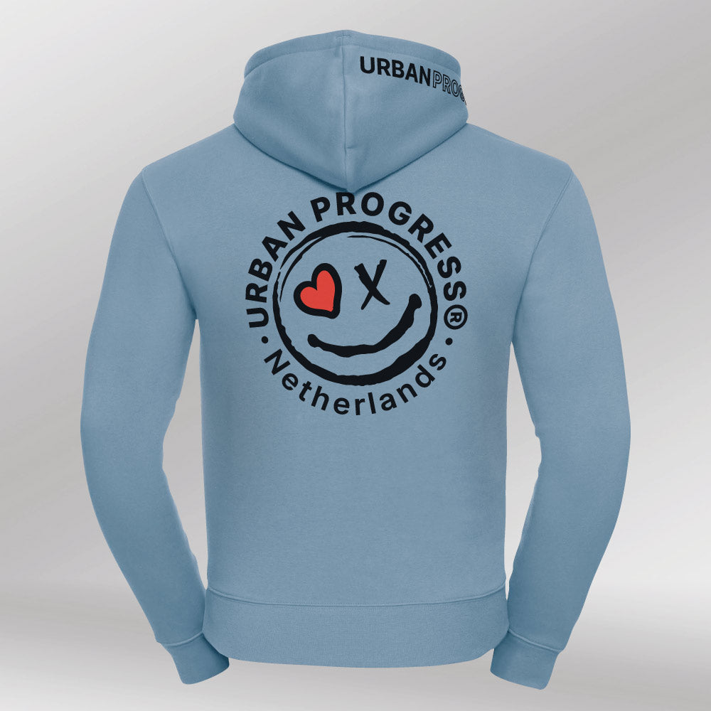 Signature Hoodie Heren licht blauw back