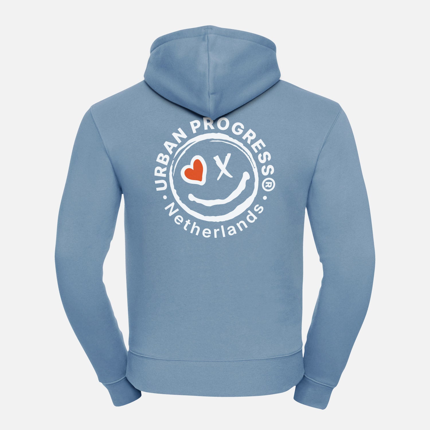 Signature Hoodie Heren licht blauw back