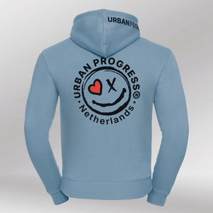 Signature Hoodie Heren licht blauw back