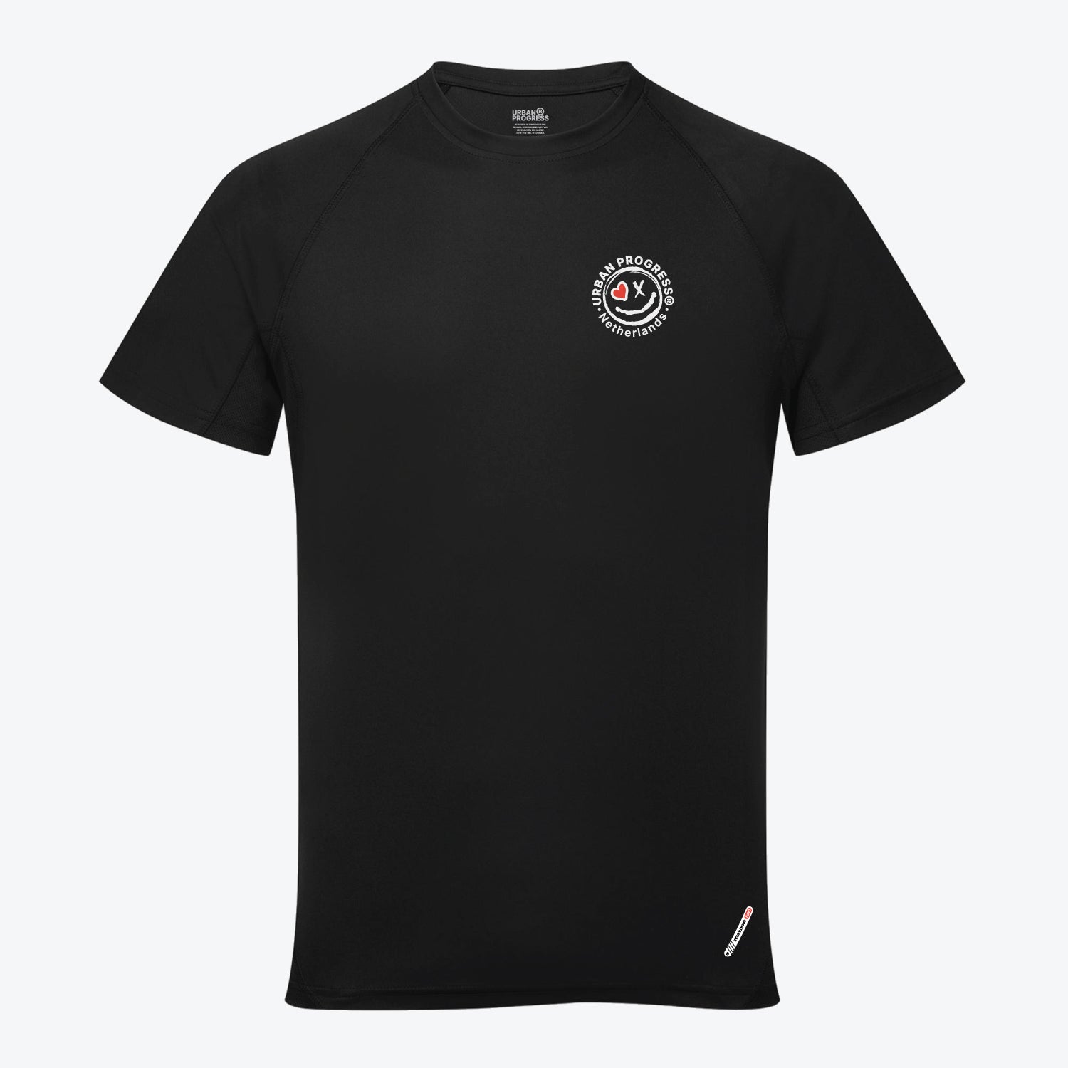 Signature Panelled T-shirt zwart front