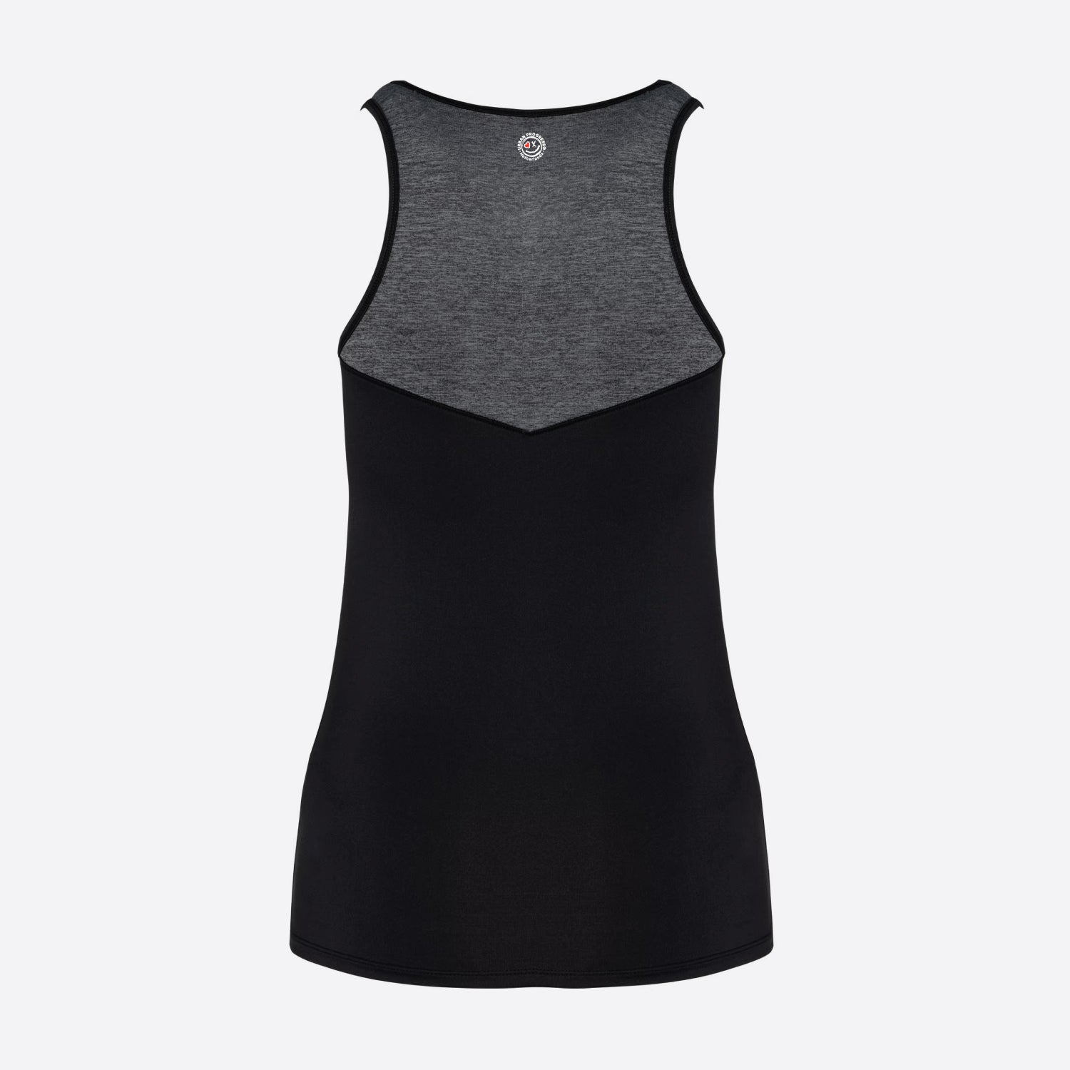 Slub-Flow-Sporttop-zwart-grijs-back