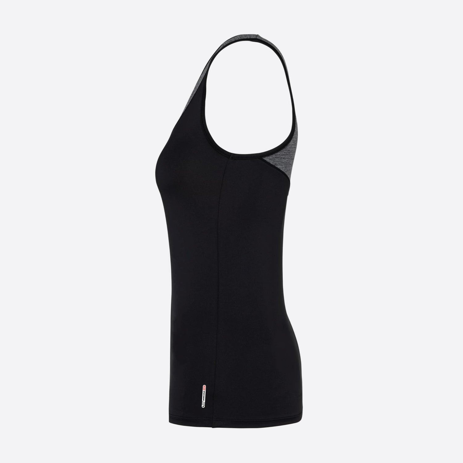 Slub-Flow-Sporttop-zwart-grijs-side