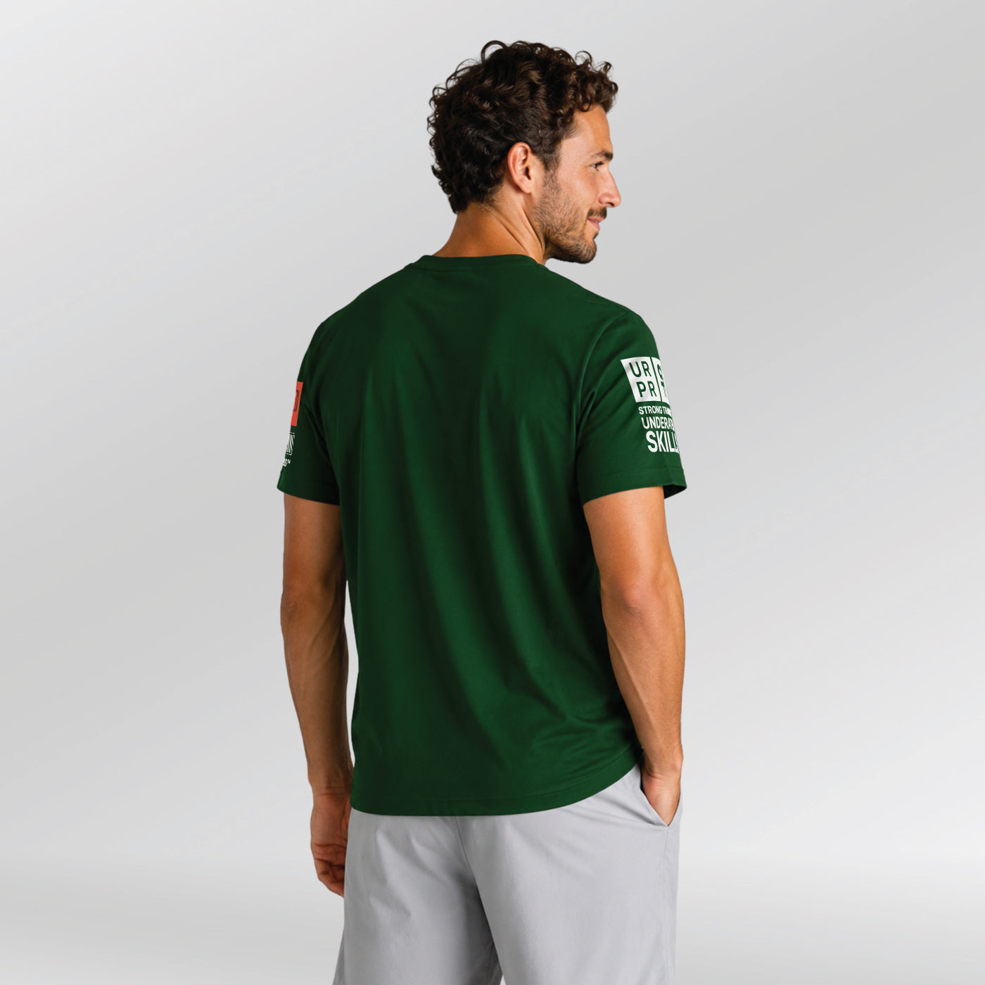 Sport-Shirt-Protocol-model-bottle-green-back-side