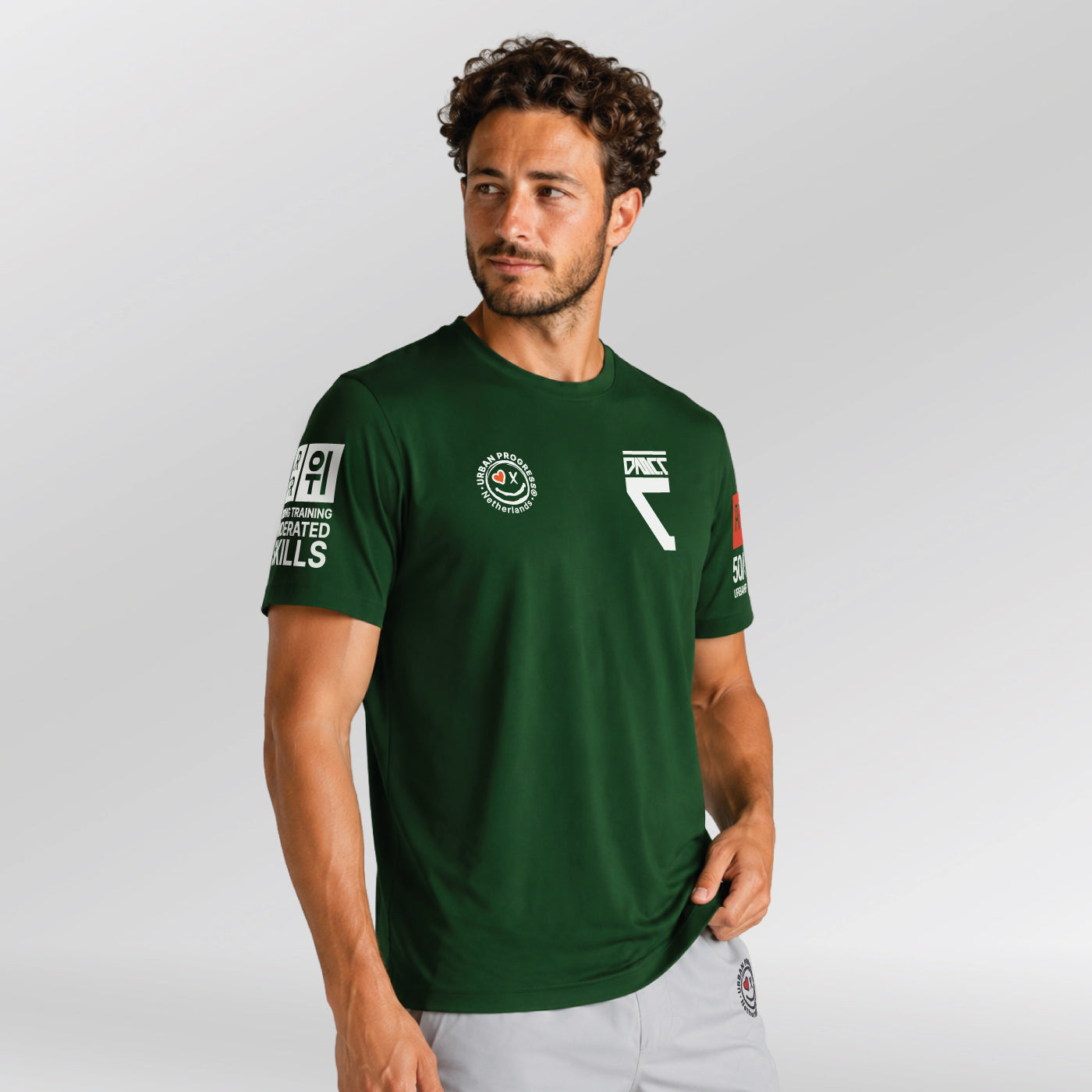 Sport-Shirt-Protocol-model-bottle-green-side