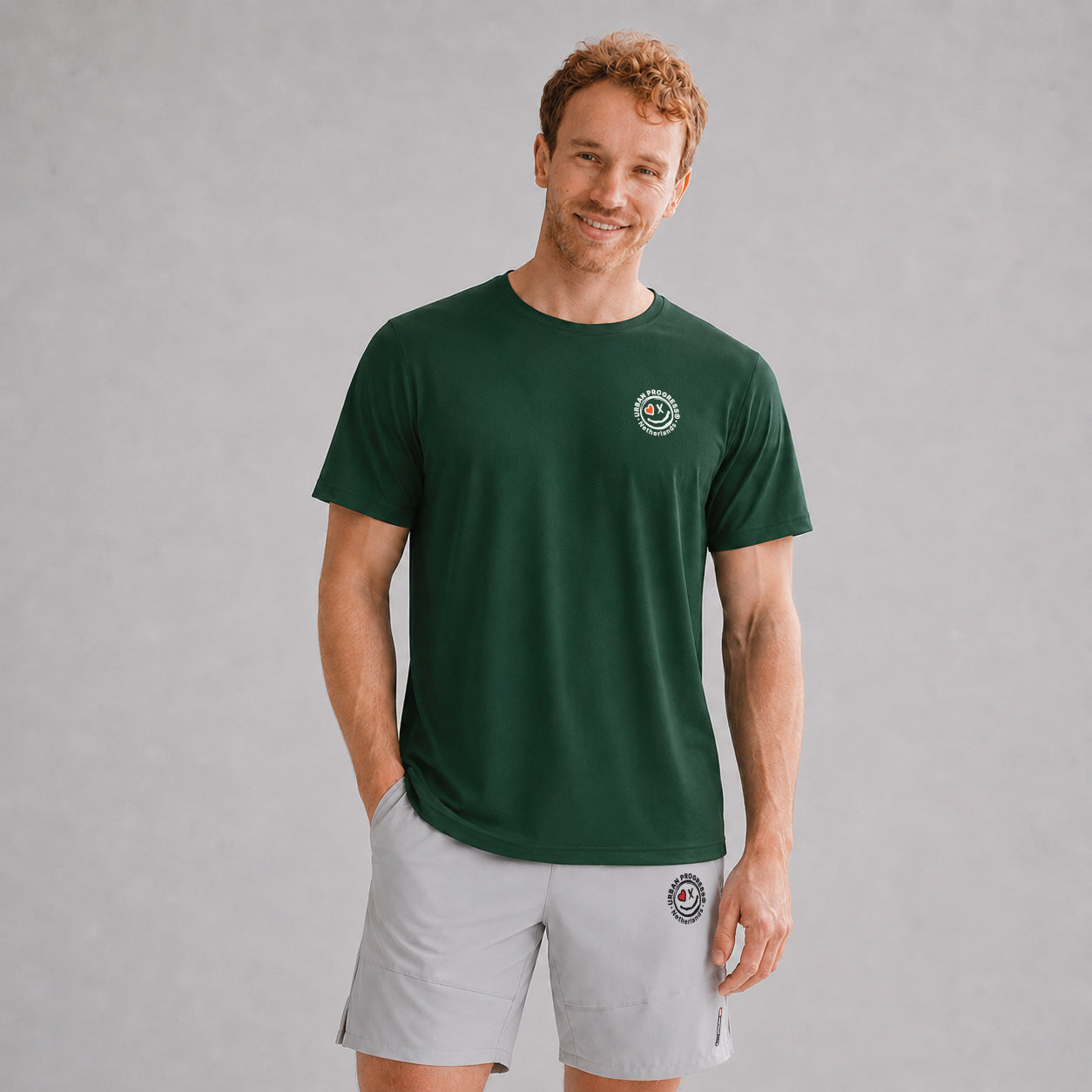 Sport-Shirt-Surge-model-bottle-green-front