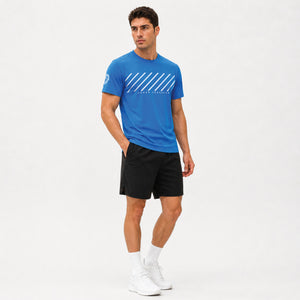 Sport Tee Streamline model Blauw front