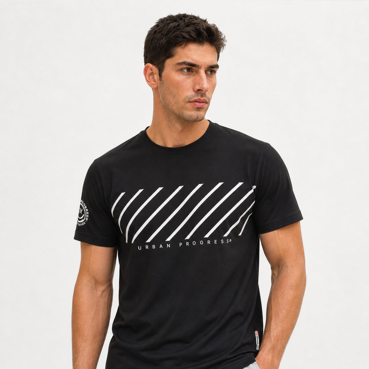 Sport Tee Streamline model Zwart front