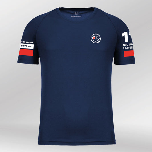 Sportshirt Not being average sporty navy front