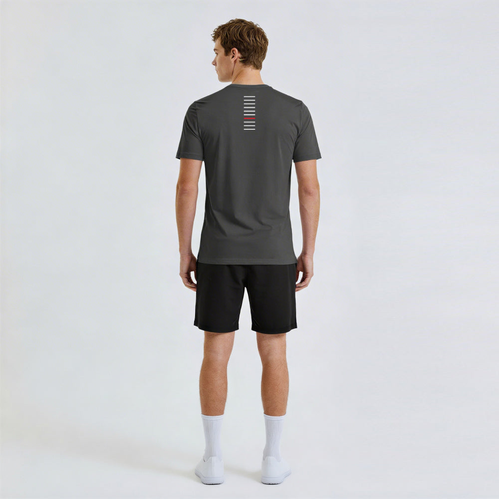 Sportshirt Vision donker grijs model back