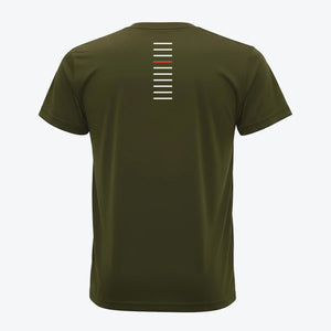 Sportshirt Vision olijf groen back