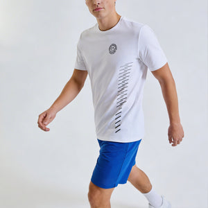 Stride Performance Tee Model wit lopend