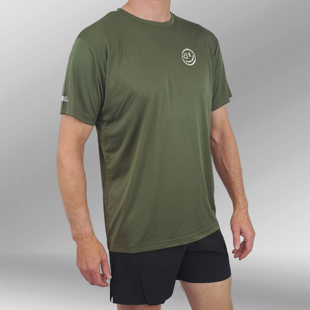 Surge T-Shirt Olive front model