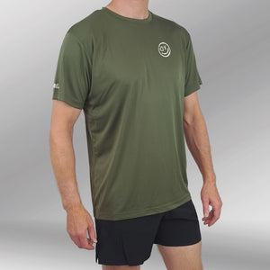 Surge T-Shirt Olive front model