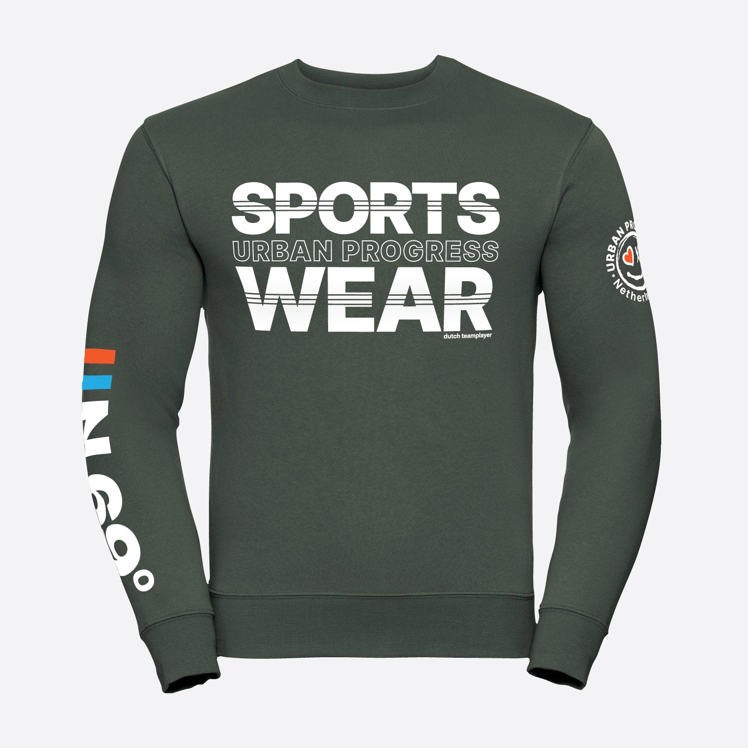Sweatshirt-N.69-olijf-groen-front