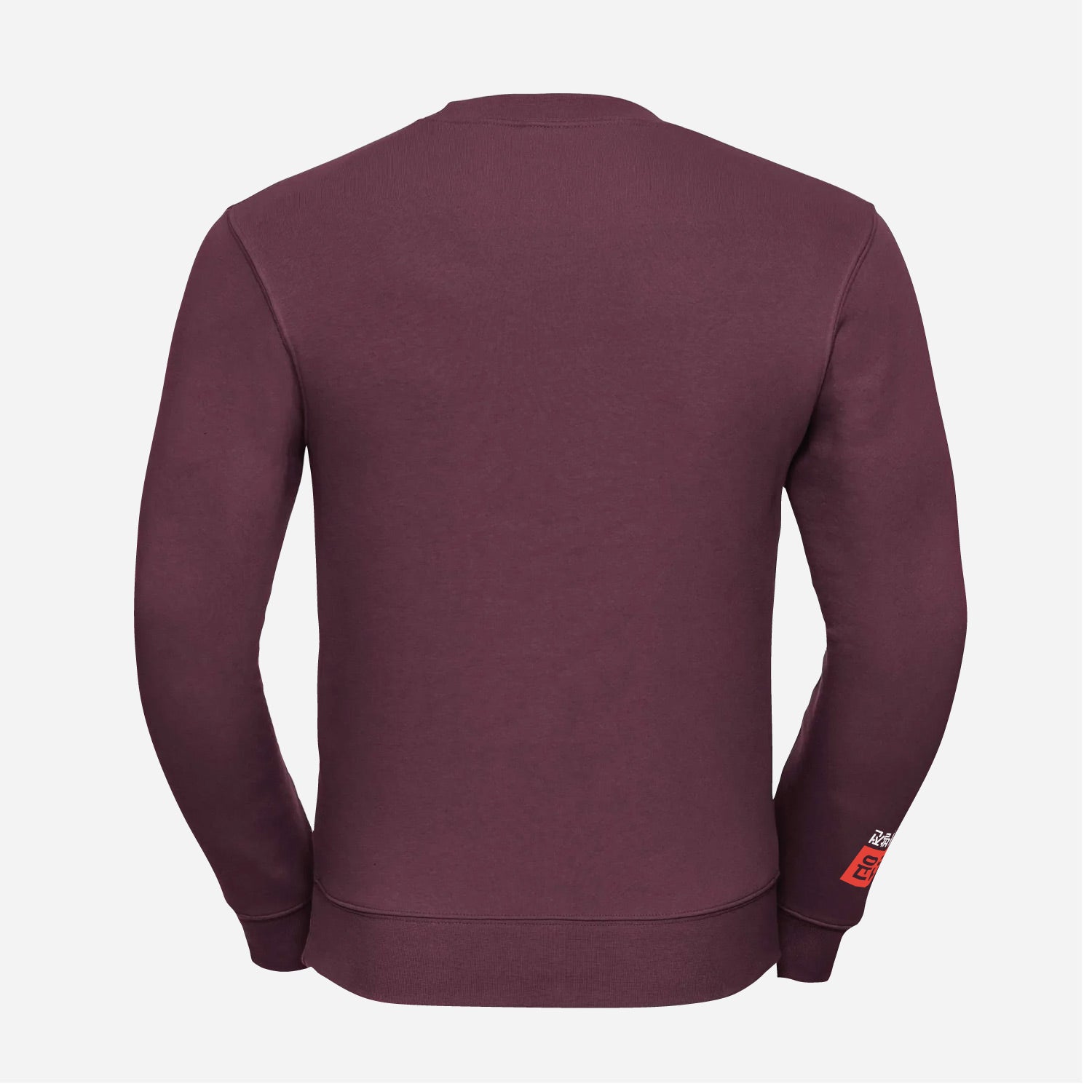 Sweatshirt-Not-Being-Average-aubergine-back