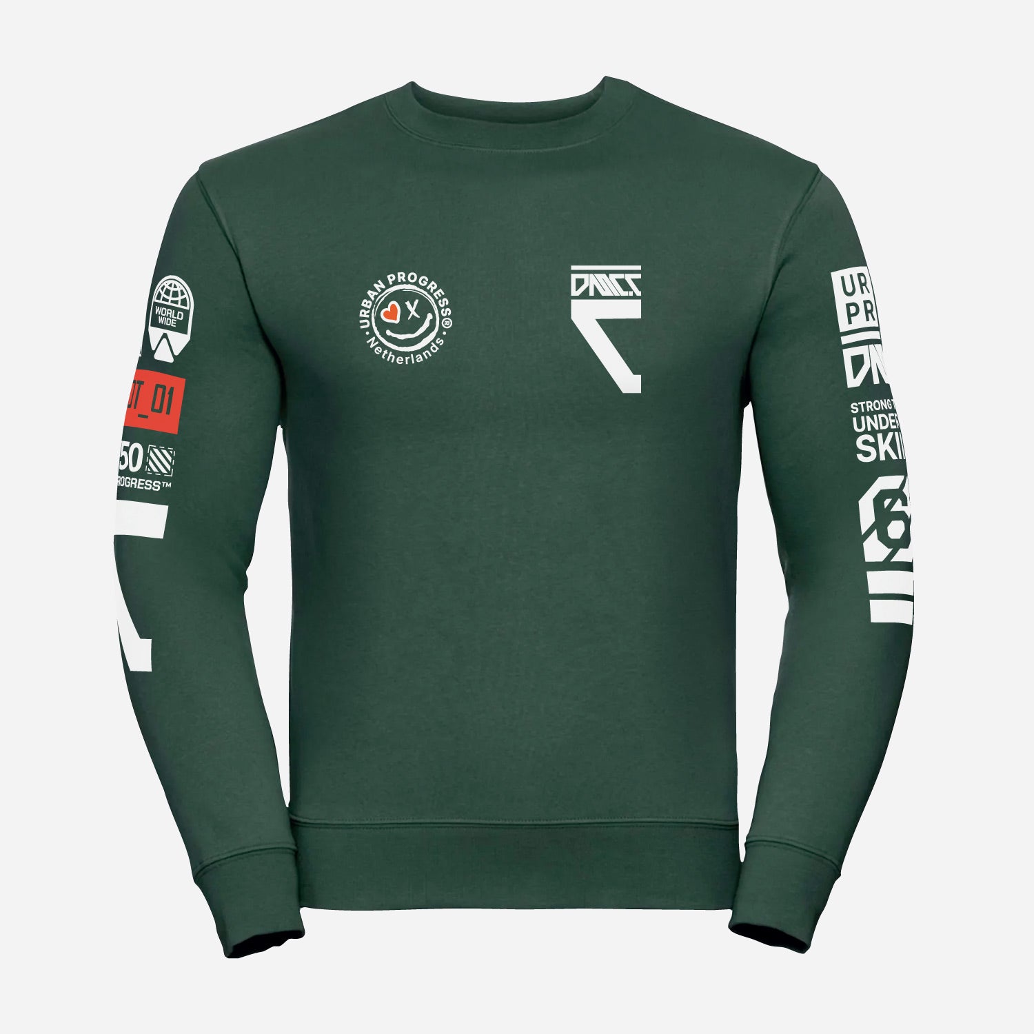 Sweatshirt-Protocol-bottle-green-front