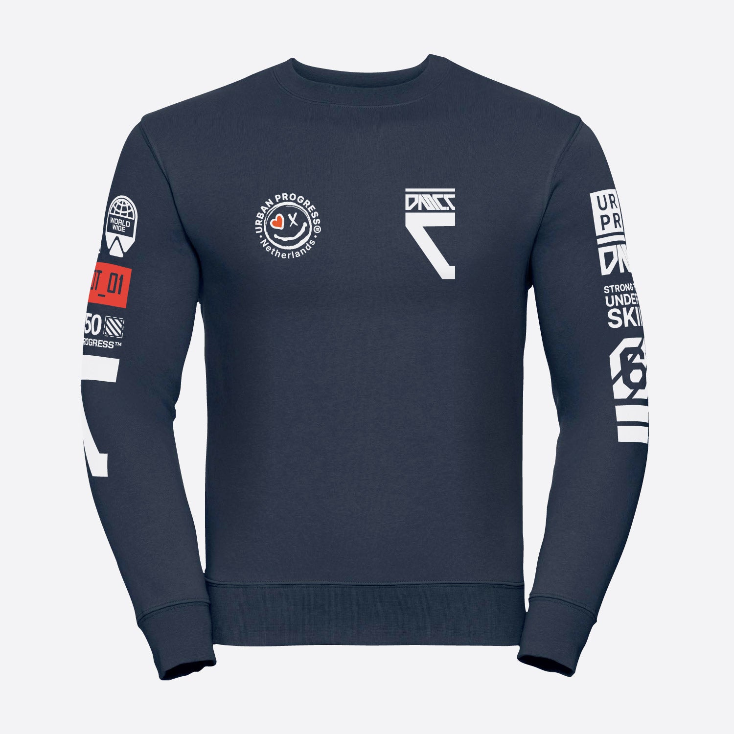 Sweatshirt-Protocol-navy-blauw-front
