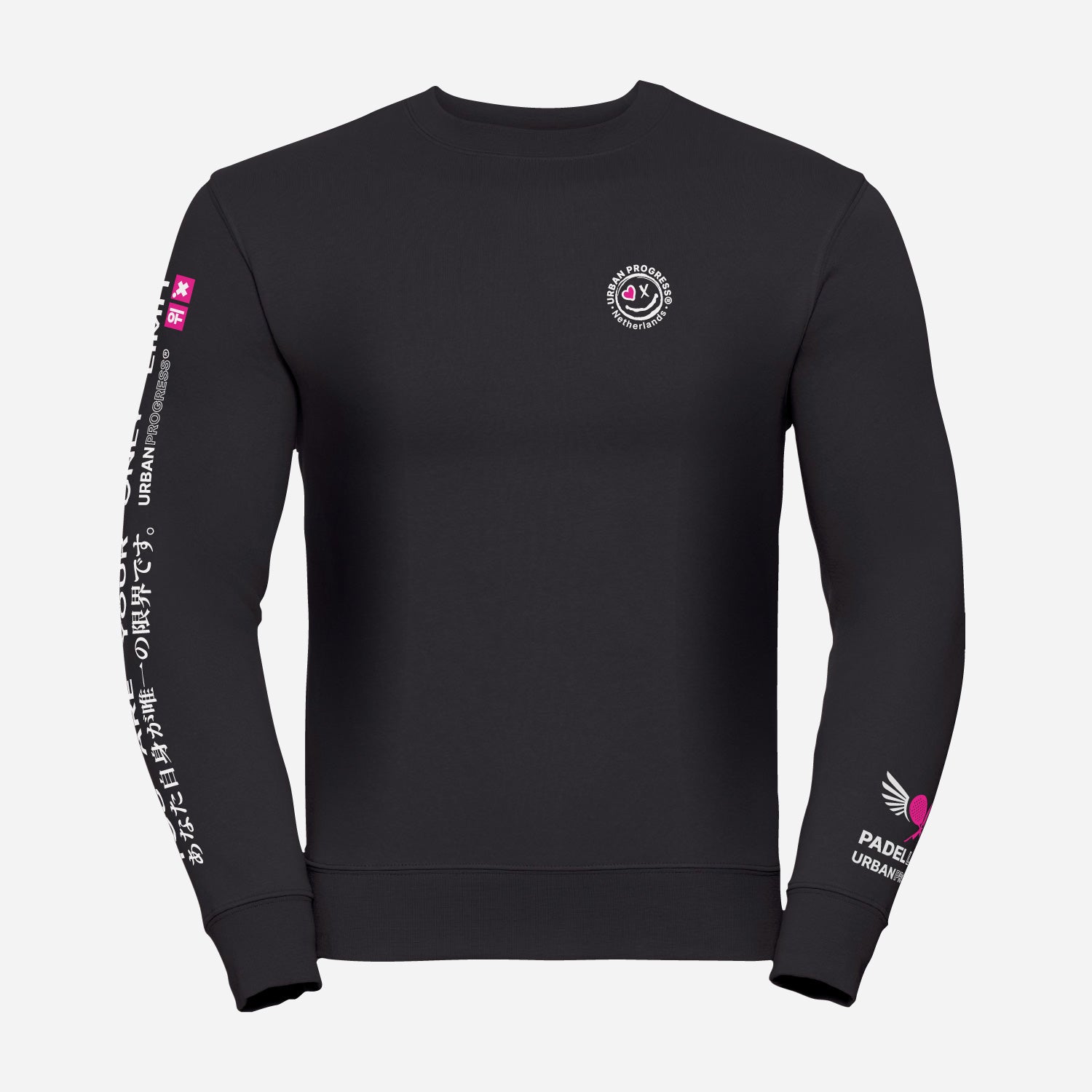 Sweatshirt-The-Challenger-zwart-front