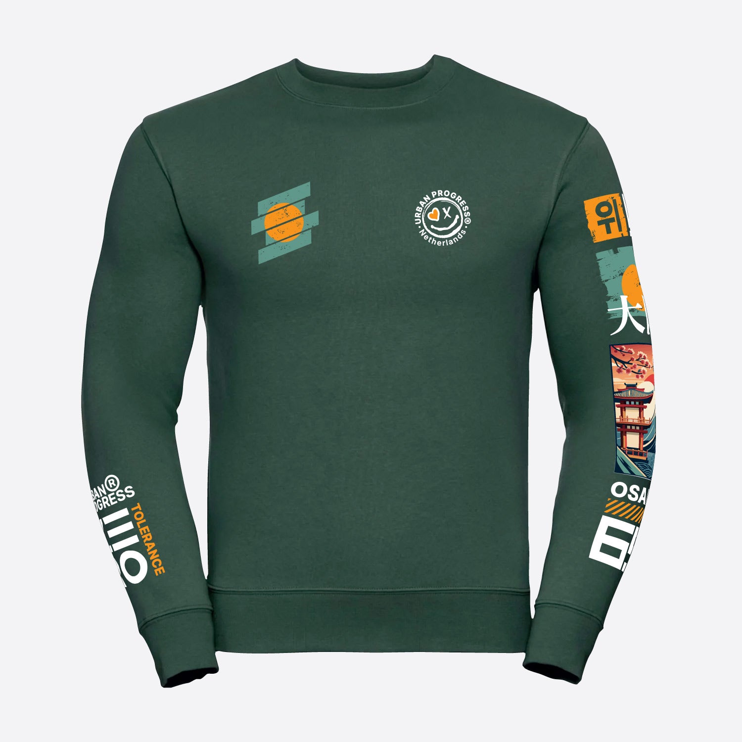 Sweatshirt-Zero-Tolerance-bottle-green-front