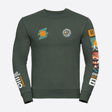 Sweatshirt-Zero-Tolerance-olijf-groen-front