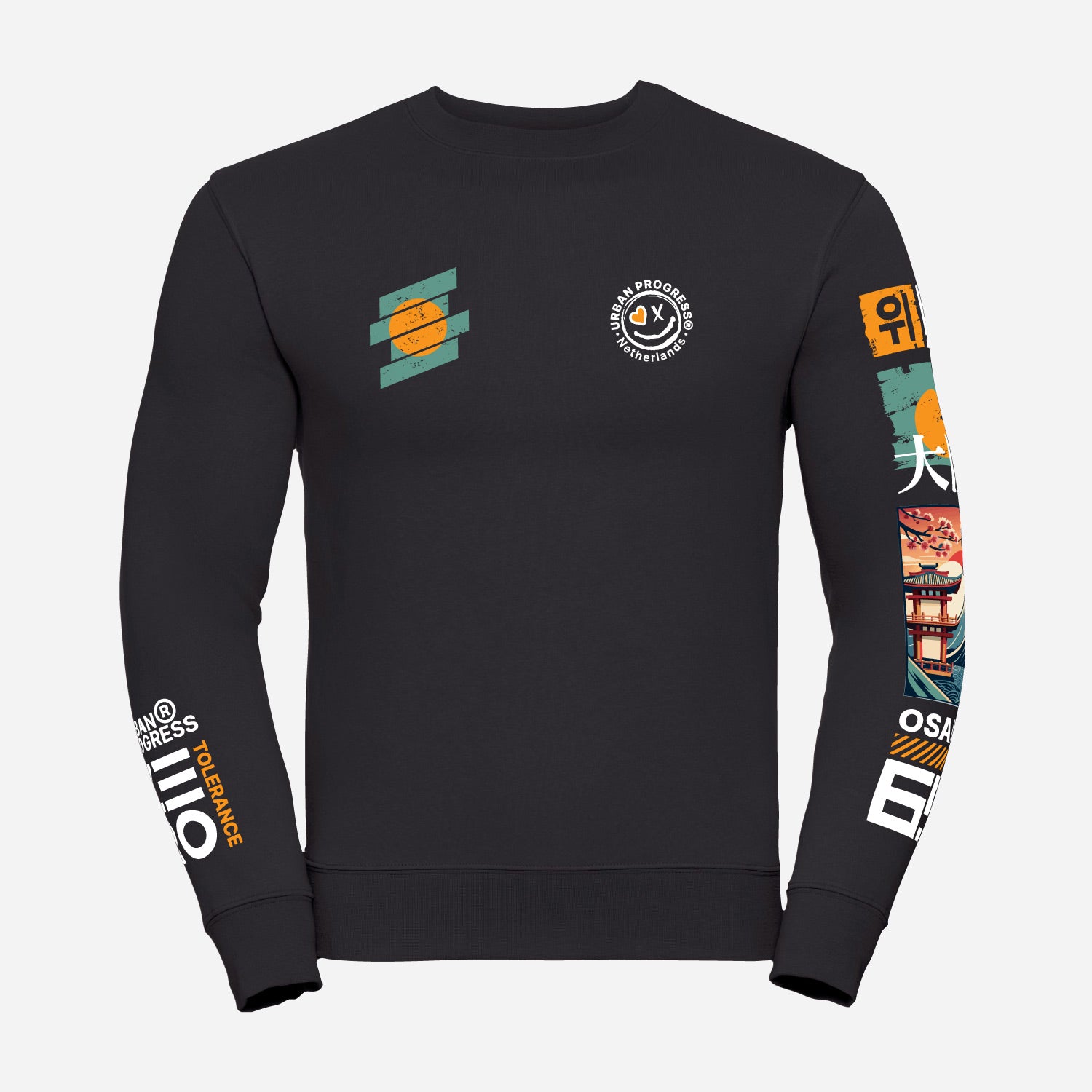 Sweatshirt-Zero-Tolerance-zwart-front