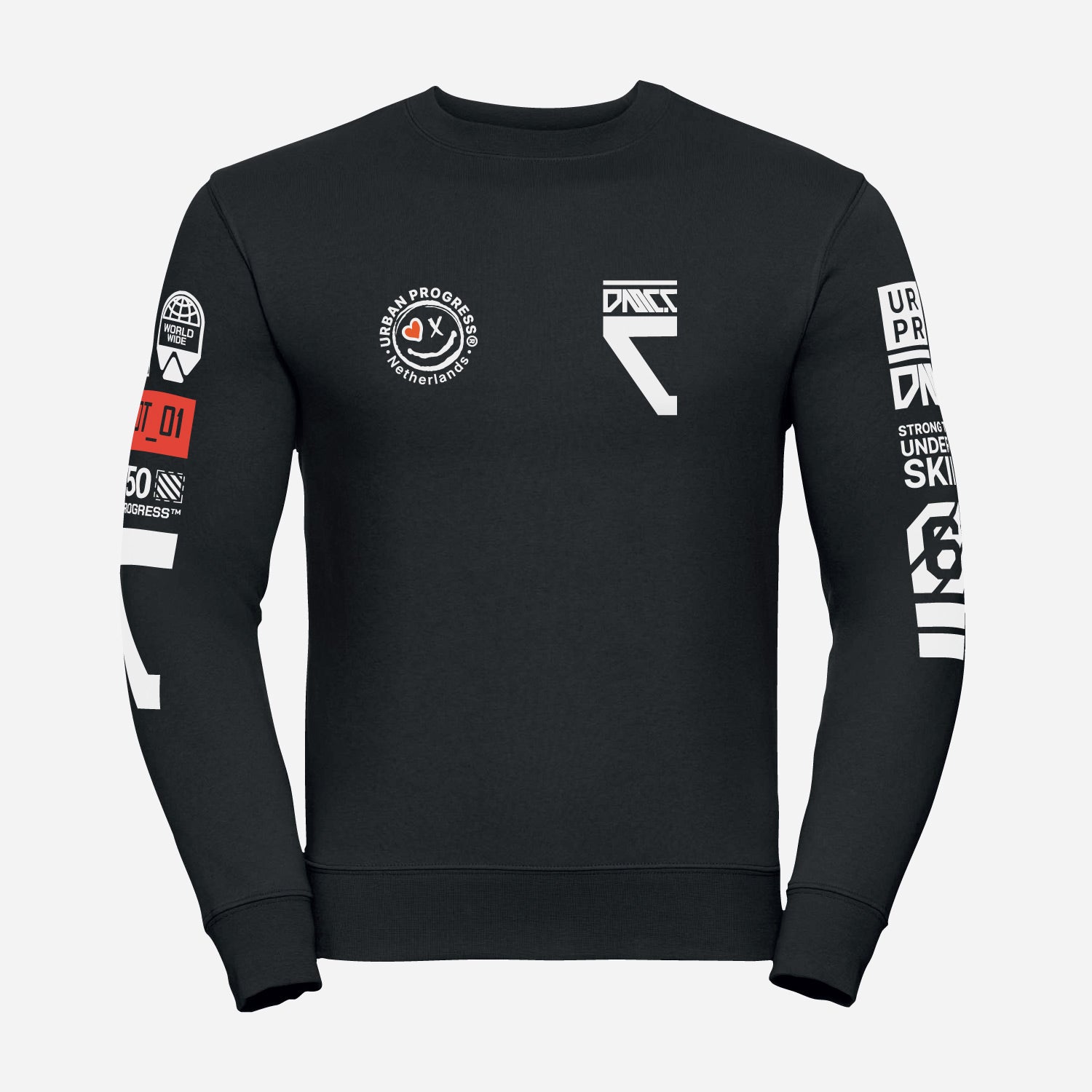 Sweatshirt Protocol zwart front