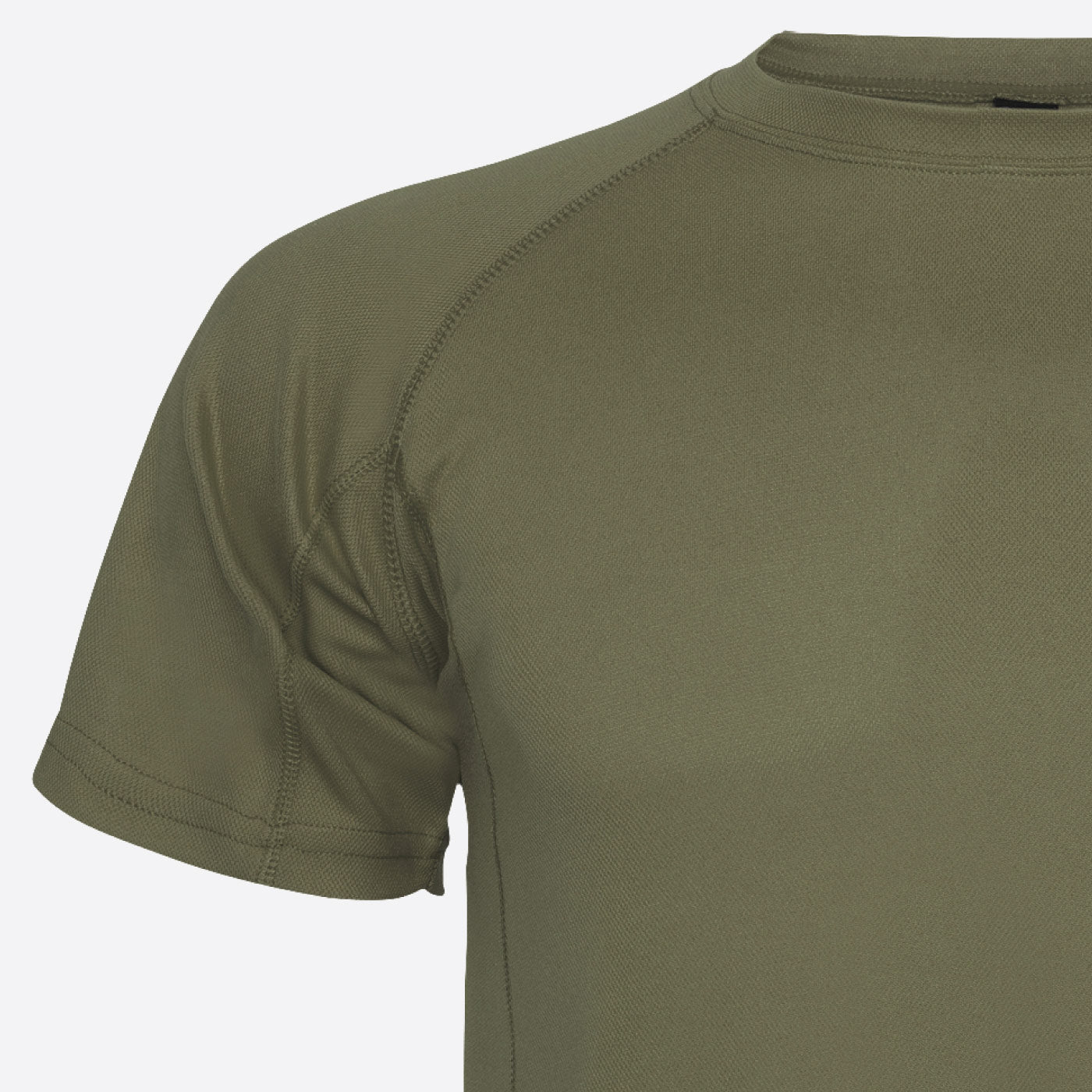 T-Shirt-Nova-army-green-front-detail