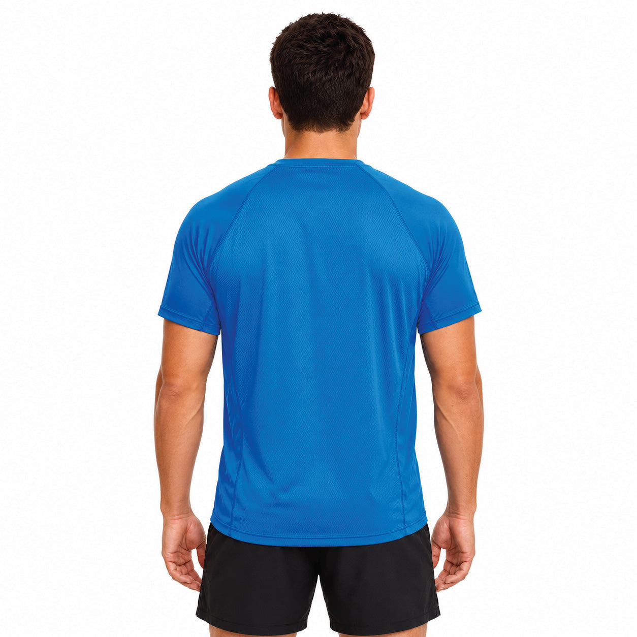 T-Shirt-Silhouette-model-Royal-blue-back