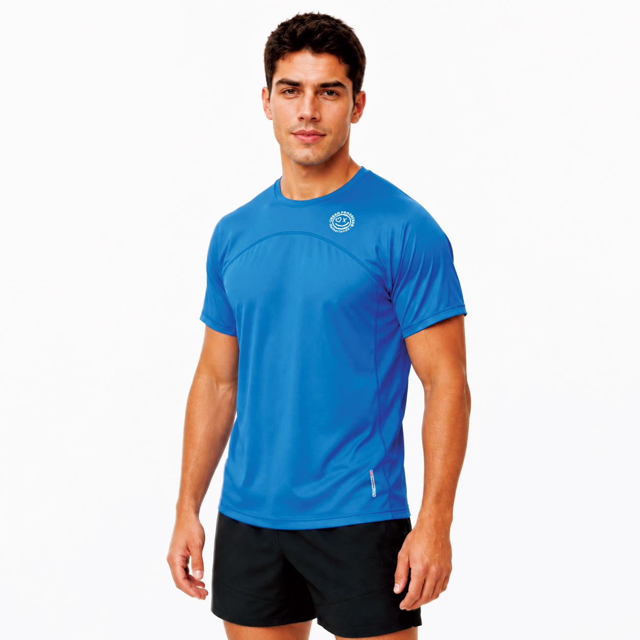 T-Shirt-Silhouette-model-Royal-blue-front-2