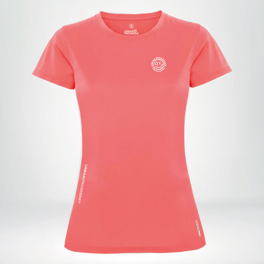 T-Shirt Nova Dames fluor coral front