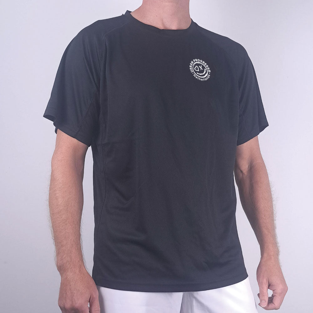 T-Shirt Nova Navy blue front close model