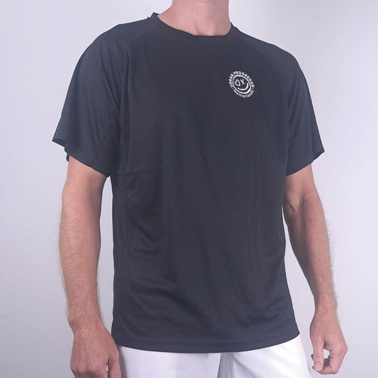 T-Shirt Nova Navy blue front close model