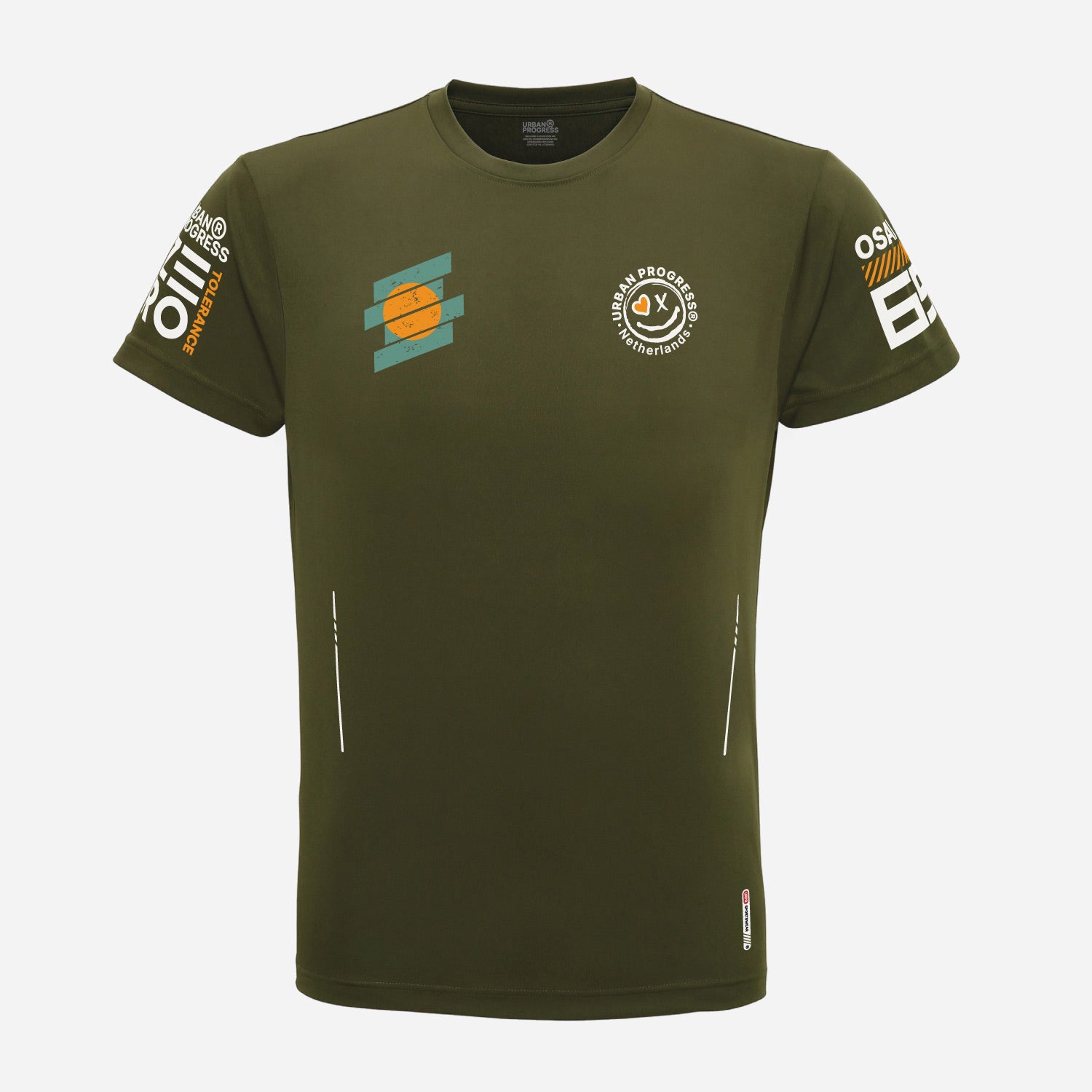 T-shirt-Zero-Tolerance-sport-olijf-groen-front