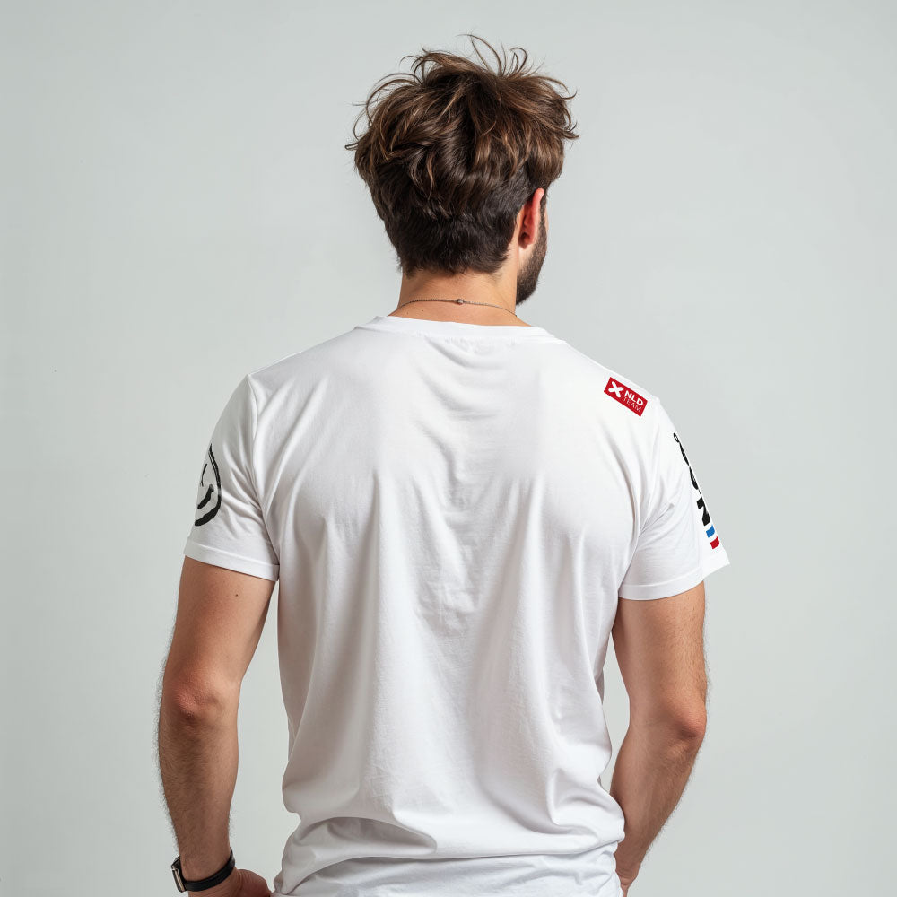 T-shirt N.69 white back model