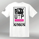 T-shirt Shine white back