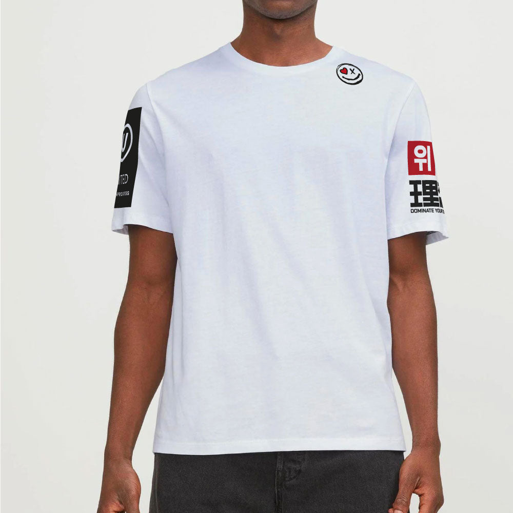 T-shirt United white front model