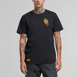 T-shirt Victory Vibes model zwart front close