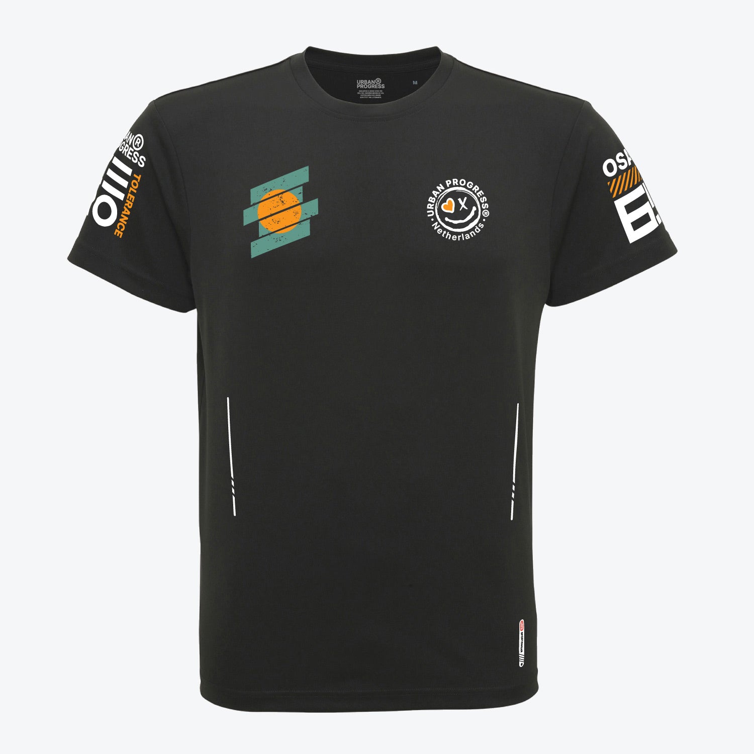 T-shirt Zero Tolerance sport donker grijs front