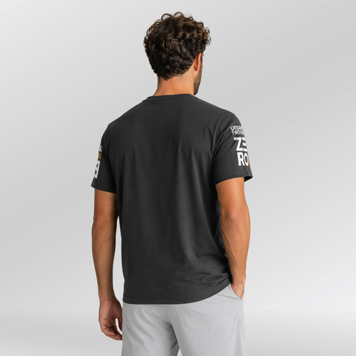 T-shirt Zero Tolerance sport model donker grijs back