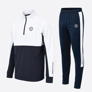 Univi-Trainingspak-compleet-dames--blauw-wit