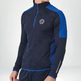 Univi Kwart rits Tussenlaag Navy-Royal front side heren model