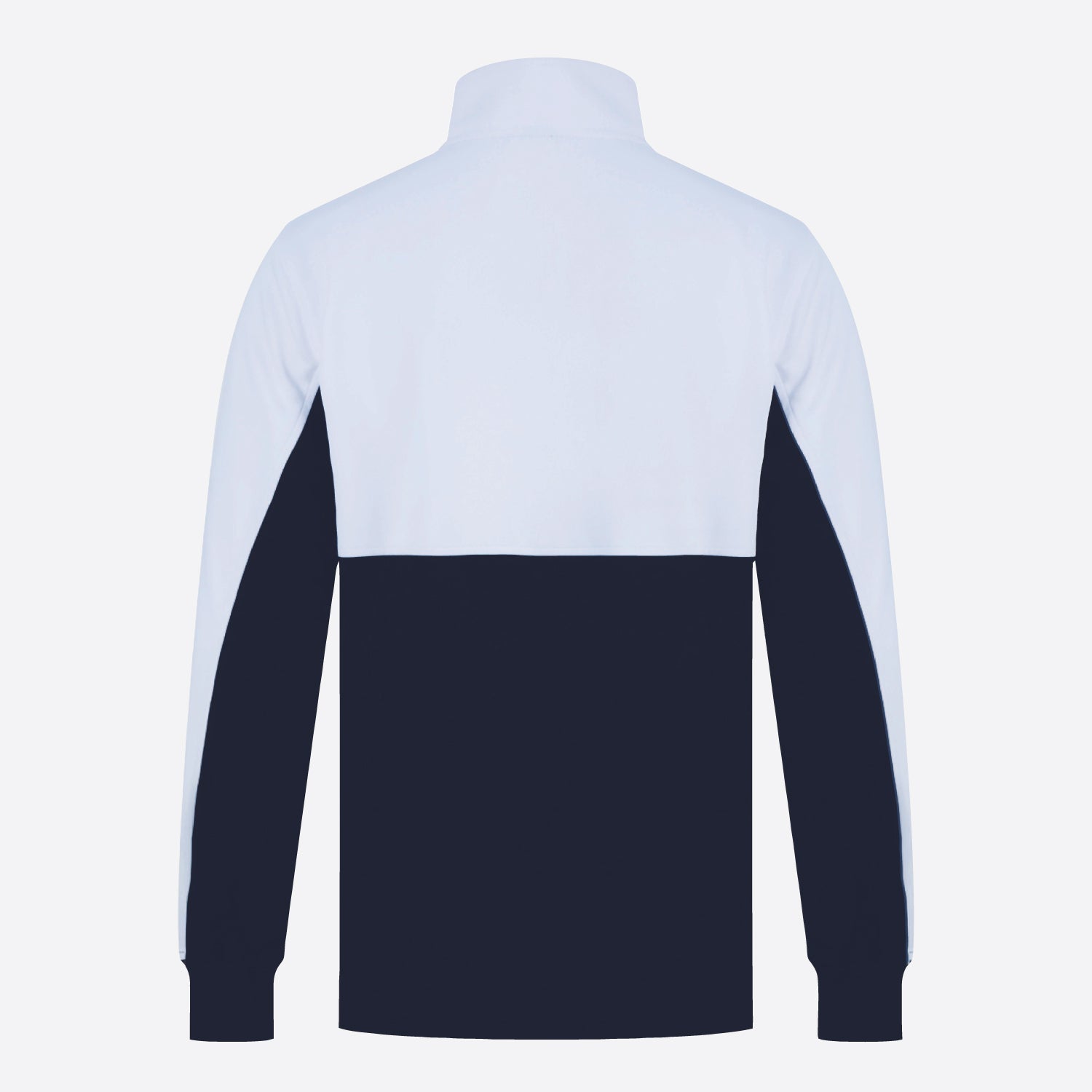Univi Kwart rits sweatshirt navy-white back