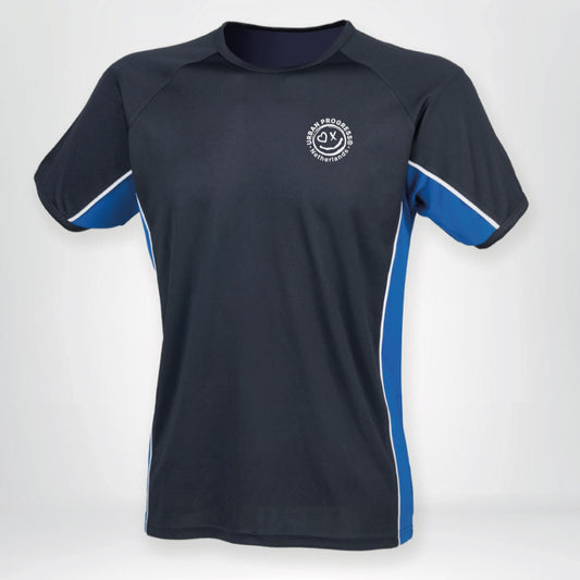 Univi Panel Sport T Navy-Royal-Wit Heren 7619-1 front