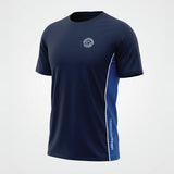 Univi Panelled T-shirt navy-royal  side