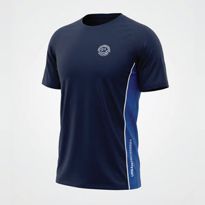 Univi Panelled T-shirt navy-royal  side